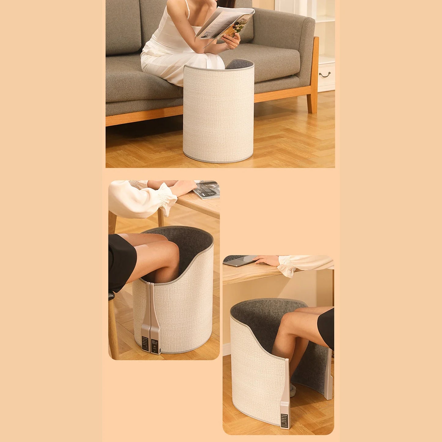 Folding Electric Feet Heater Portable Electric Heater Far Infrared Leg Warmers Household Under Table Heater Office Warmer Feet