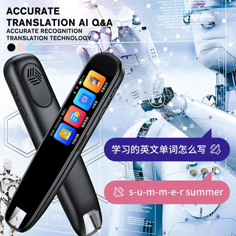 Offline Translation Pen - 123 Languages, Scanning & Point Reading, Teacher & Student Translator